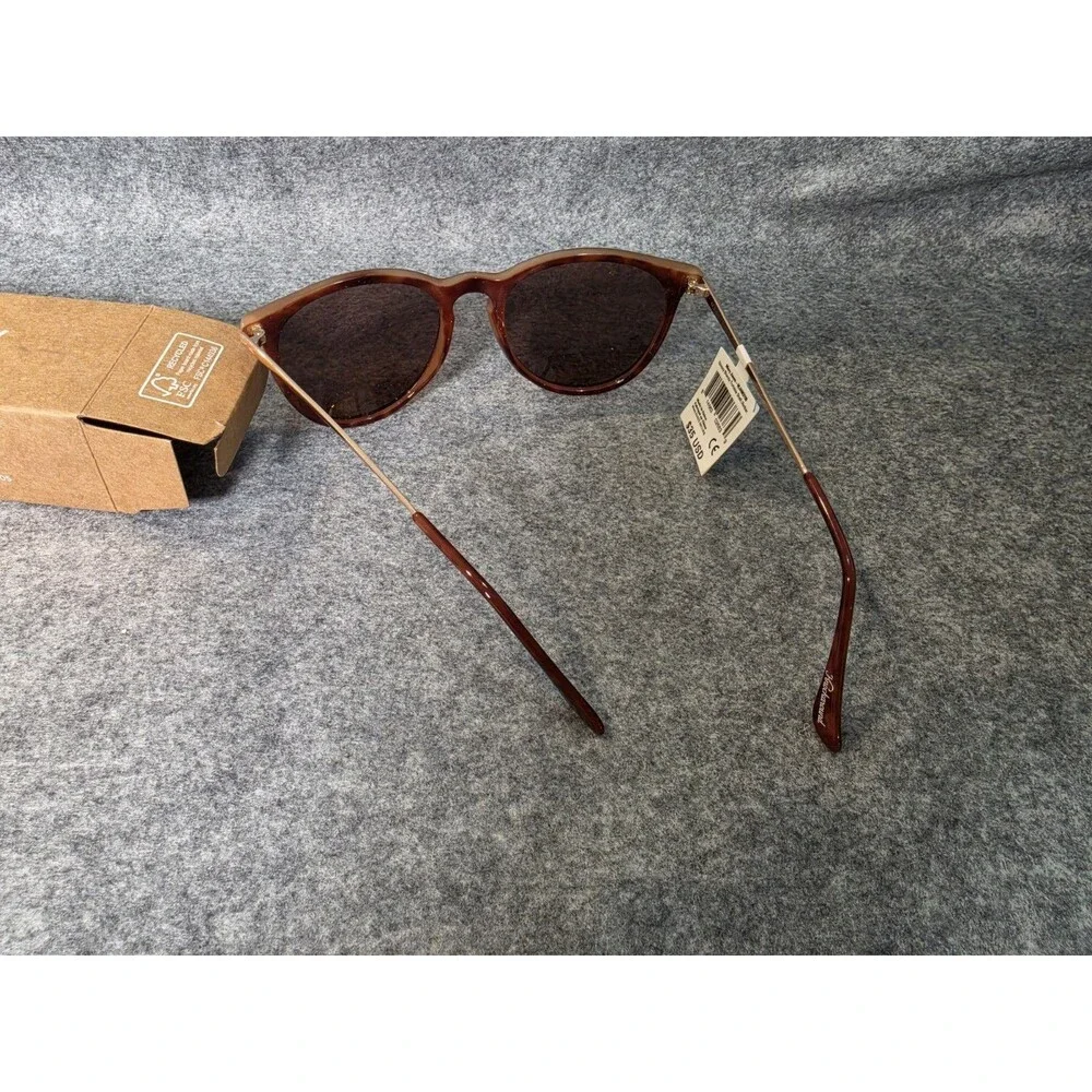 Knockaround Mary Janes Glossy Blonde Tortoise Sunglasses Amber Lens